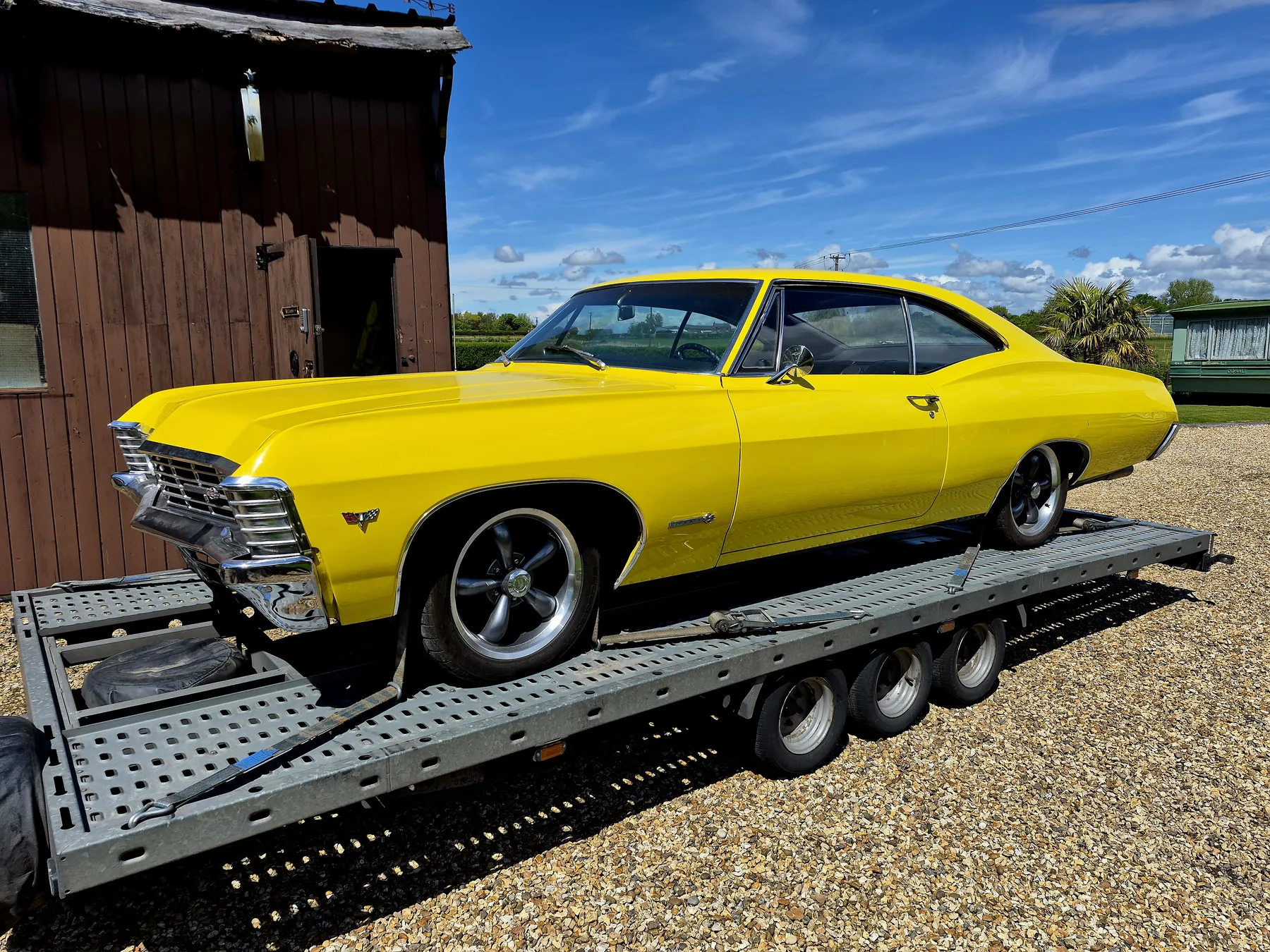 1967 Chevrolet Impala classic American car transported by WS Logistics, North West England