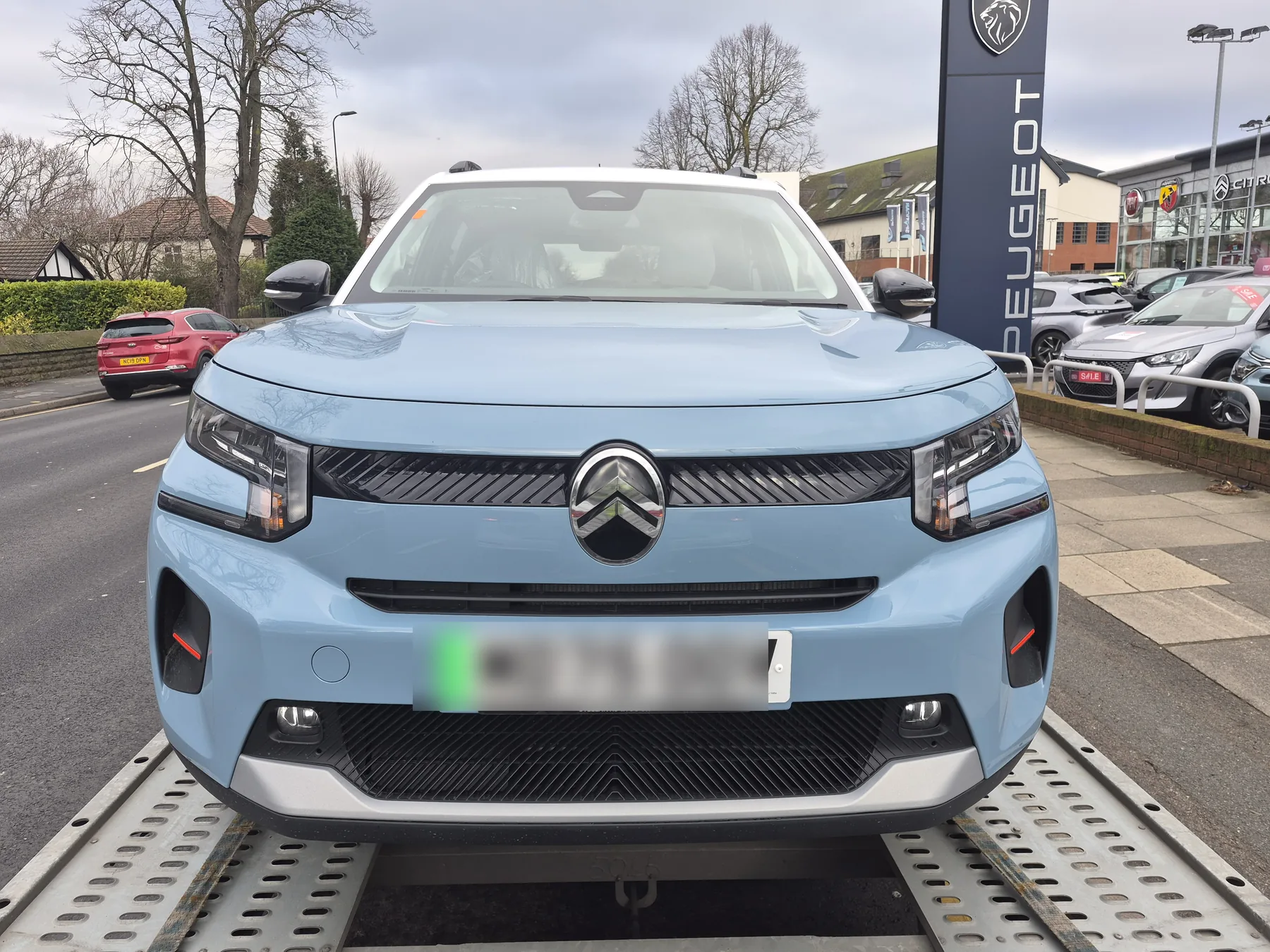 Citroen C3 collected from Peugeot dealership by WS Logistics, trade vehicle transport
