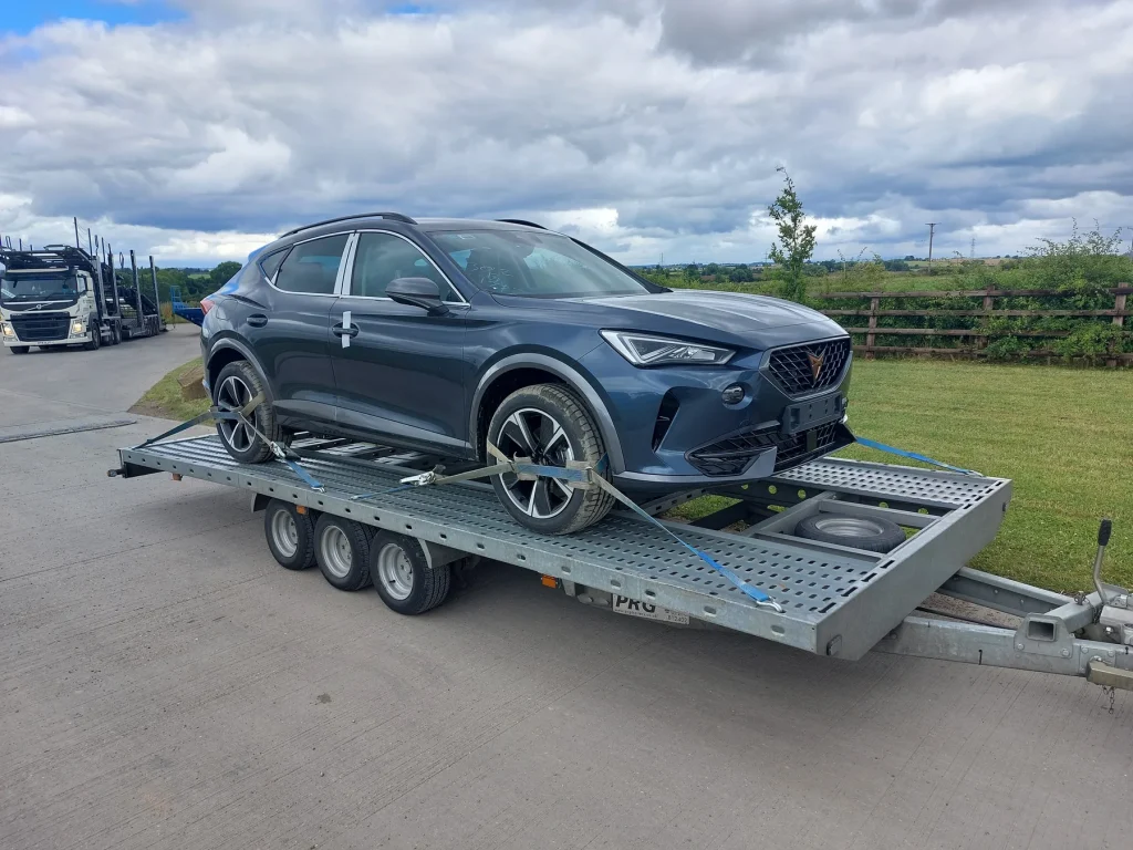 Grey Cupra Formentor delivered by WS Logistics, car transport Lancashire and North West