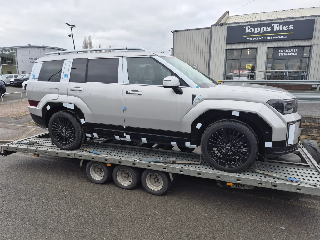 Hyundai SUV new car transport by WS Logistics across the North West