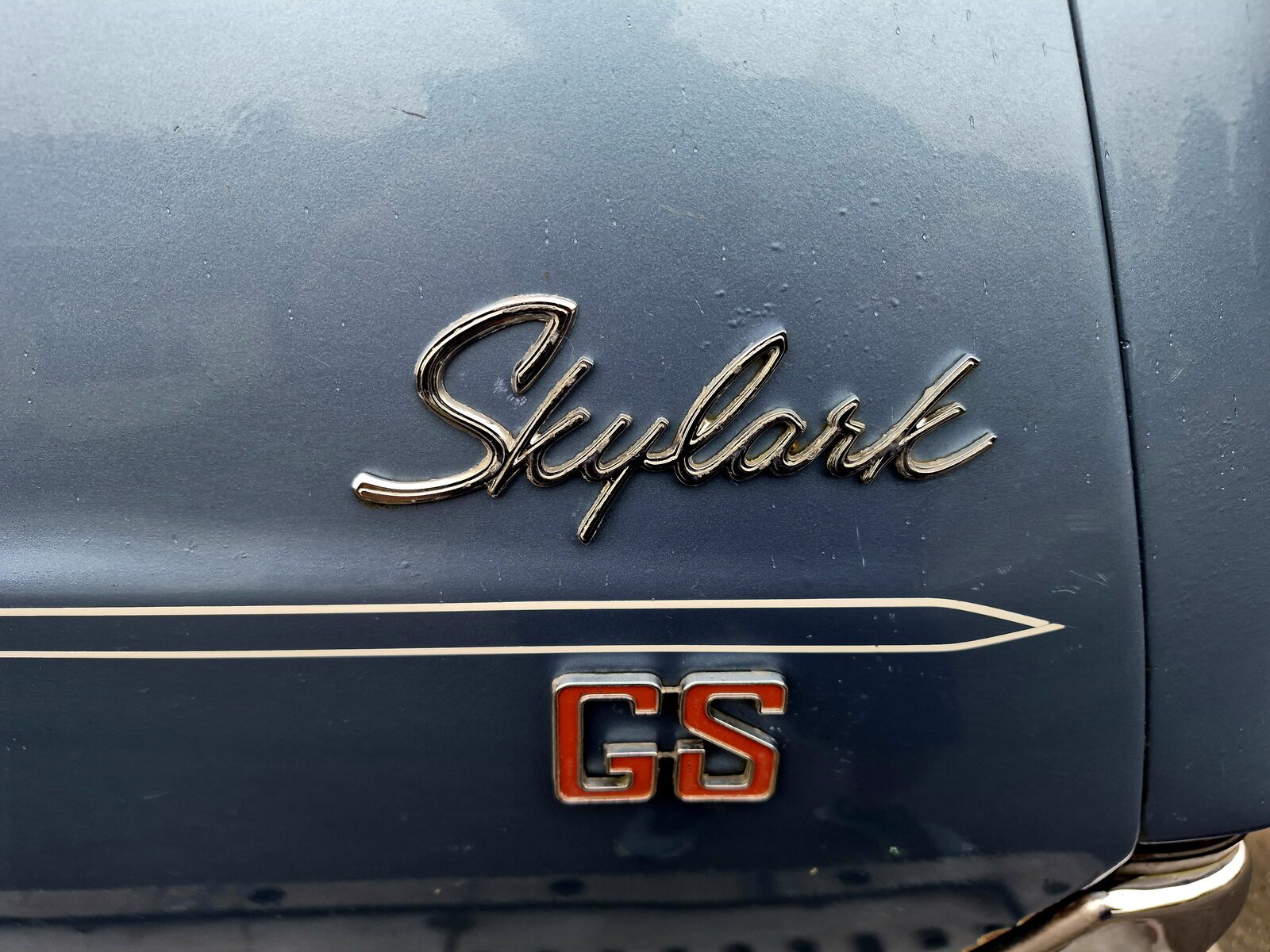 Skylark GS badge detail on the 1966 Buick